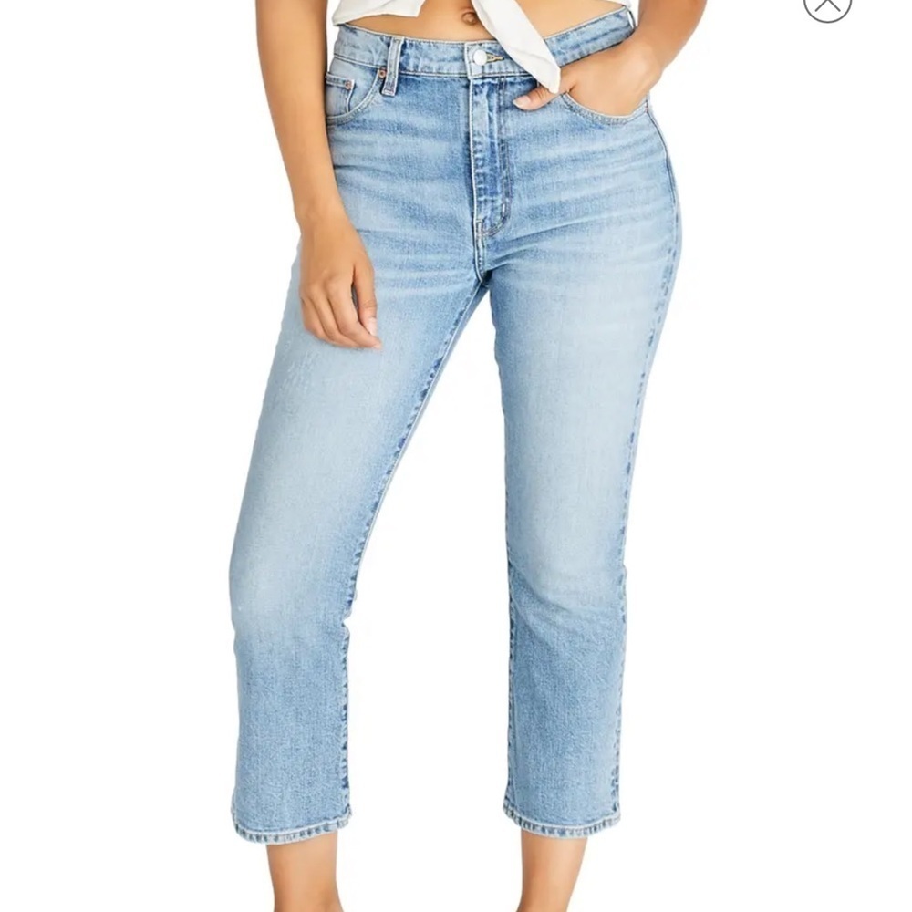 ÉTICA Brigitte Trumpet Crop Jeans size 28